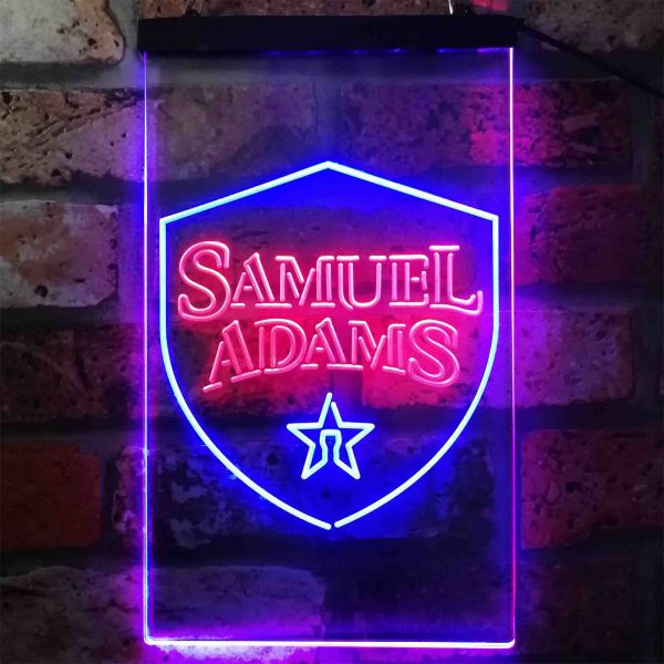 Samuel Adams Logo Dual LED Neon Light Sign